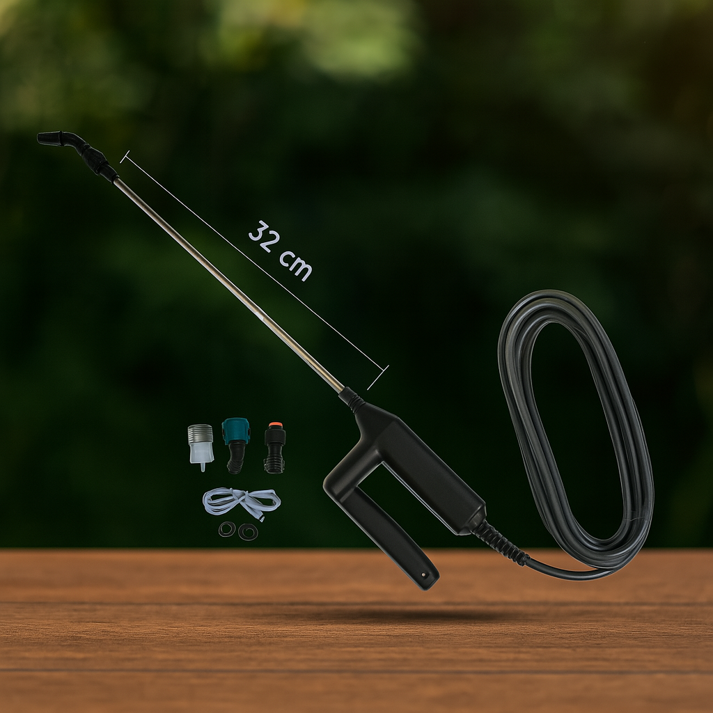 Міні обприскувач акумуляторний 2200 мАг з USB зарядкою та 3 насадками для поливу і обробки рослин